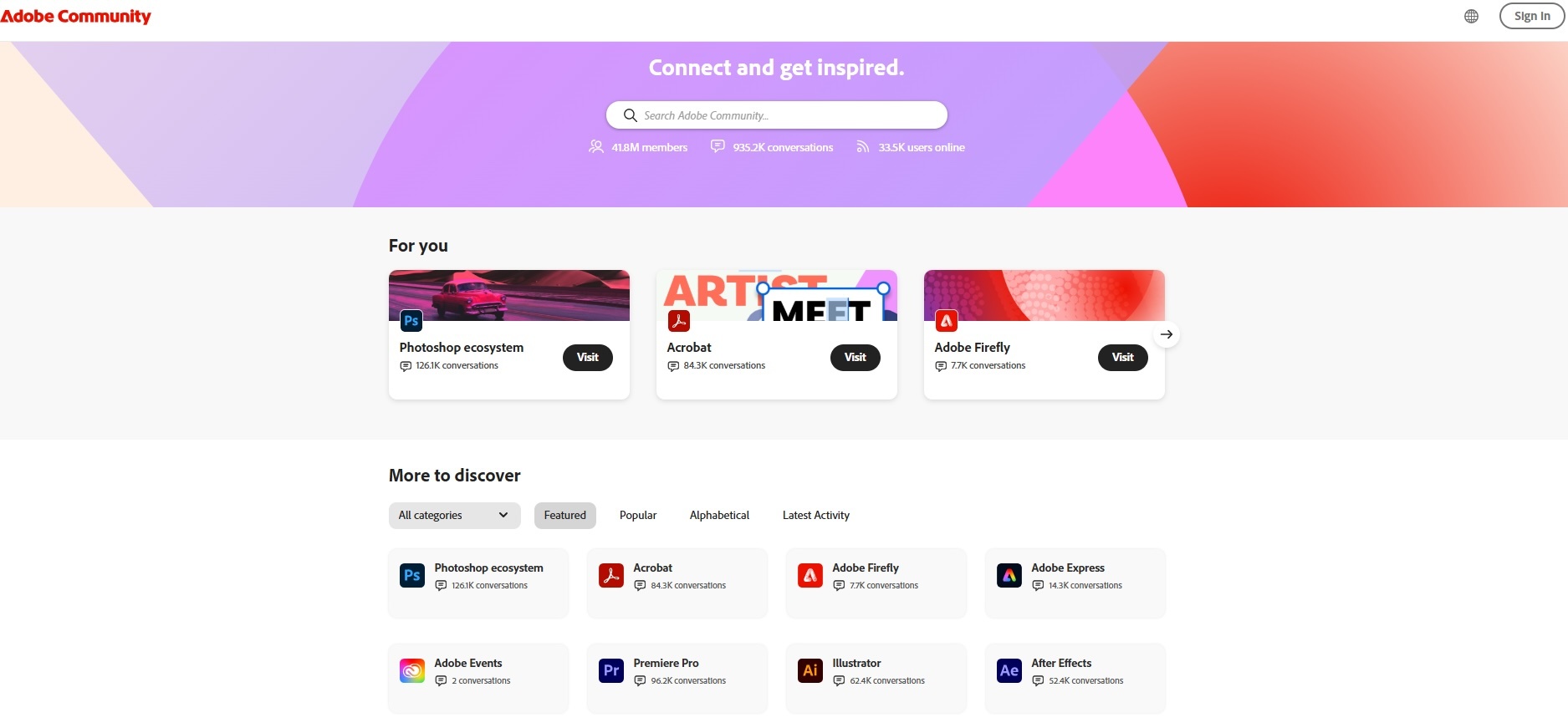 Adobe's online community